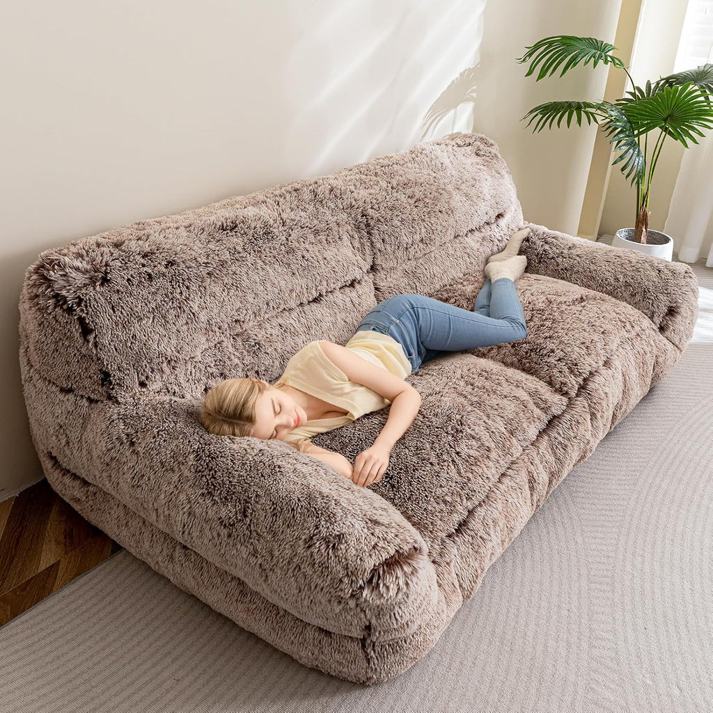 Giant Floor Sofa Couch with Foam Chunk Supportive Mat W870