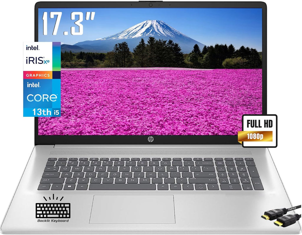 17.3" IPS FHD Laptop, 13th Intel i5-1335U, 32GB RAM, 1TB SSD, Silver V18569