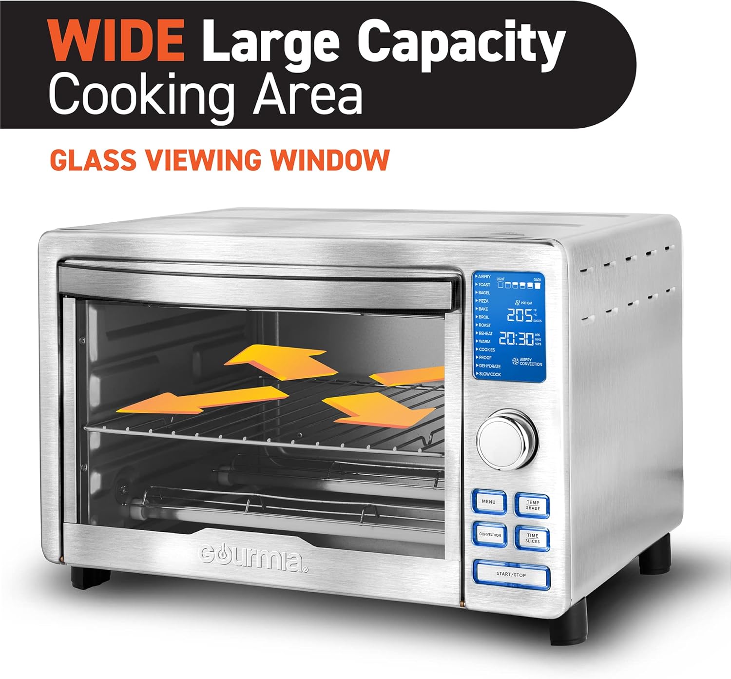 Stainless Steel Digital Toaster Oven Air Fryer K290