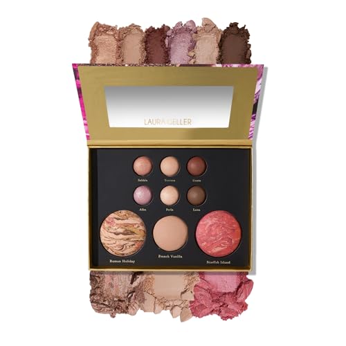 Full Size Baked Palette with Bronzer, Blush, Highlighter and 6 Eyeshadows F196