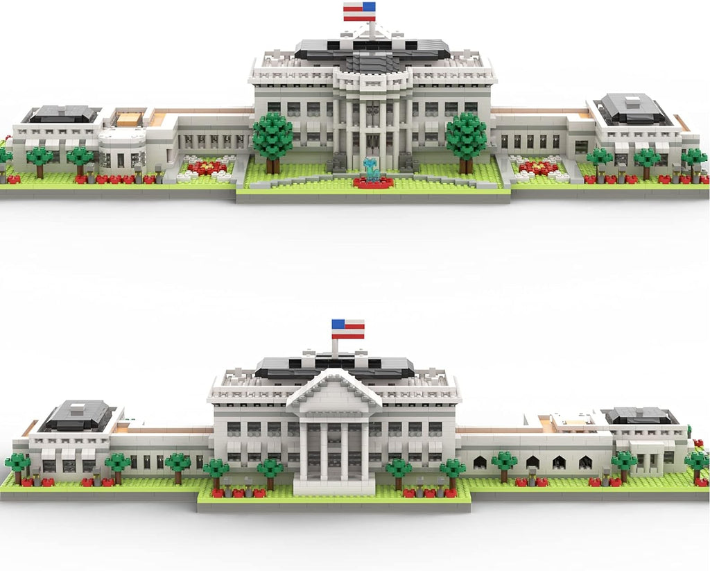 Micro Mini Blocks White House Model Set 3000 Pieces Building Architecture Toys Z847596