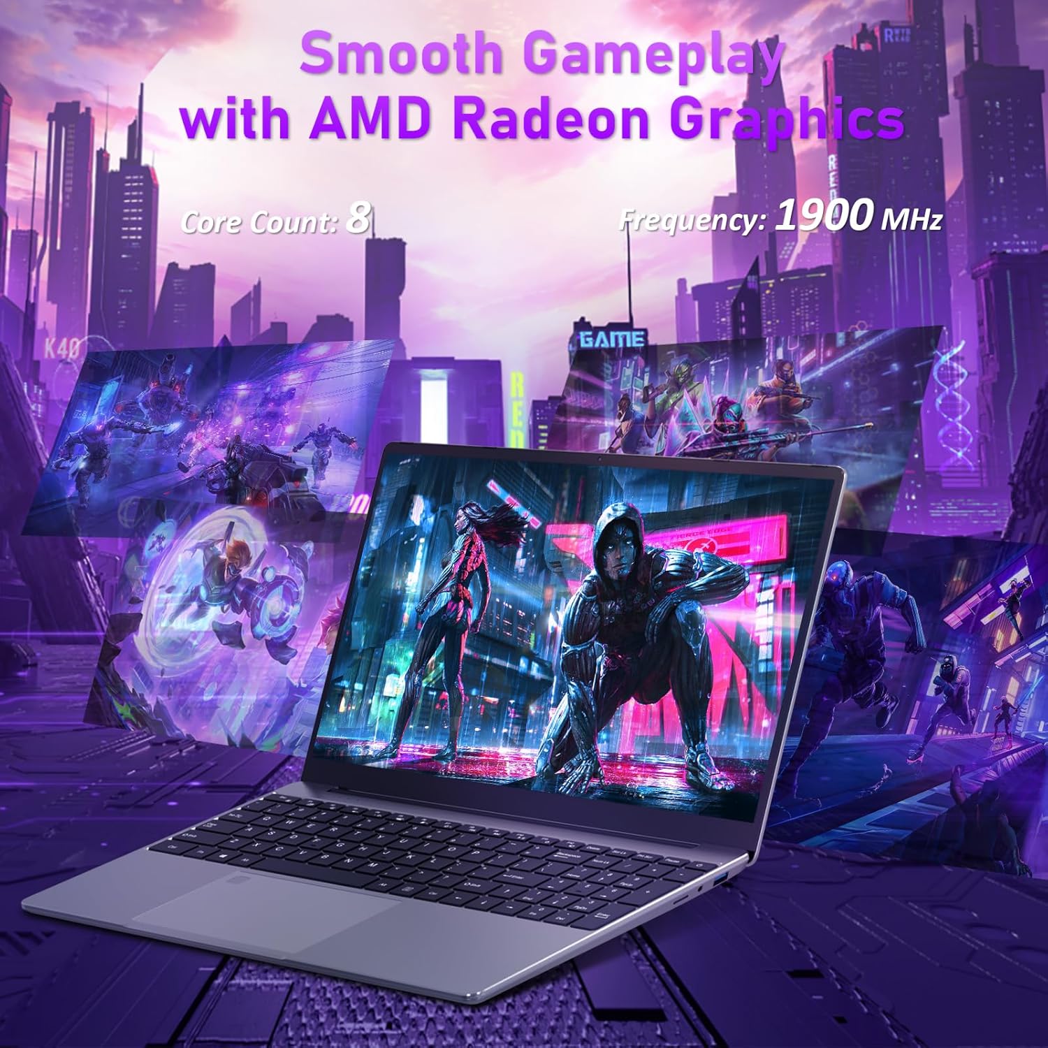 16GB DDR4 RAM 512GB M.2 PCIe NVMe SSD 15.6" FHD IPS LCD Laptop I672793
