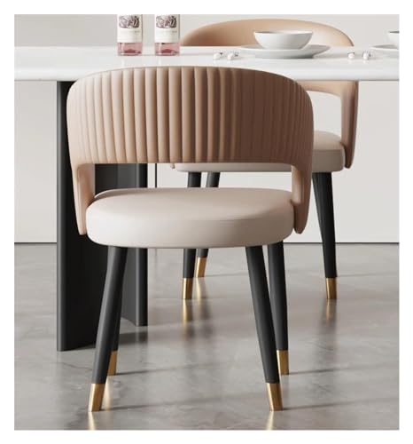 Italian Luxury Dining Chair Office Modern Simple PU Leather Armchair K430373