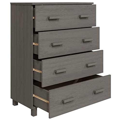 Light Gray Solid Wood Pine Sideboard E634598