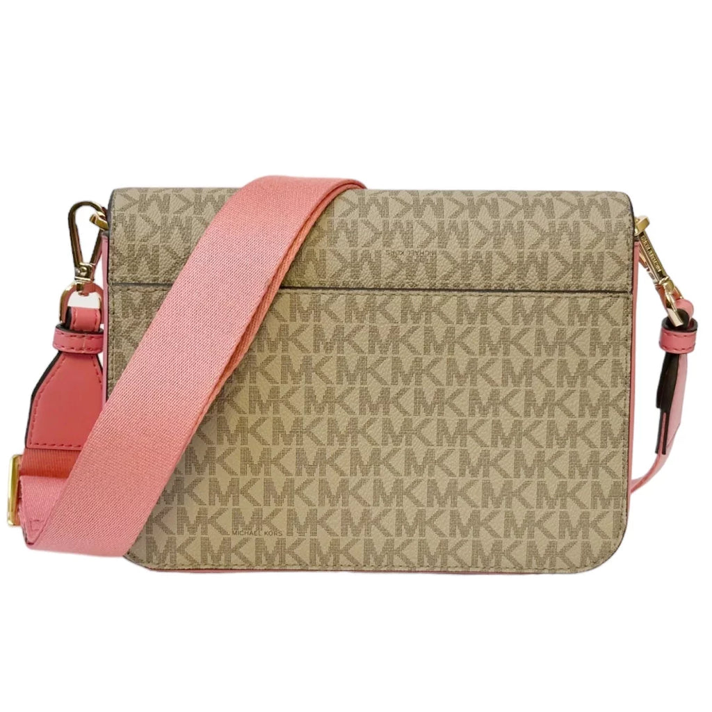 Medium PVC Leather Flap Crossbody Handbag M41397