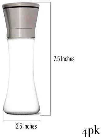 Stainless Steel Salt and Pepper Grinder Set, 4pk M917