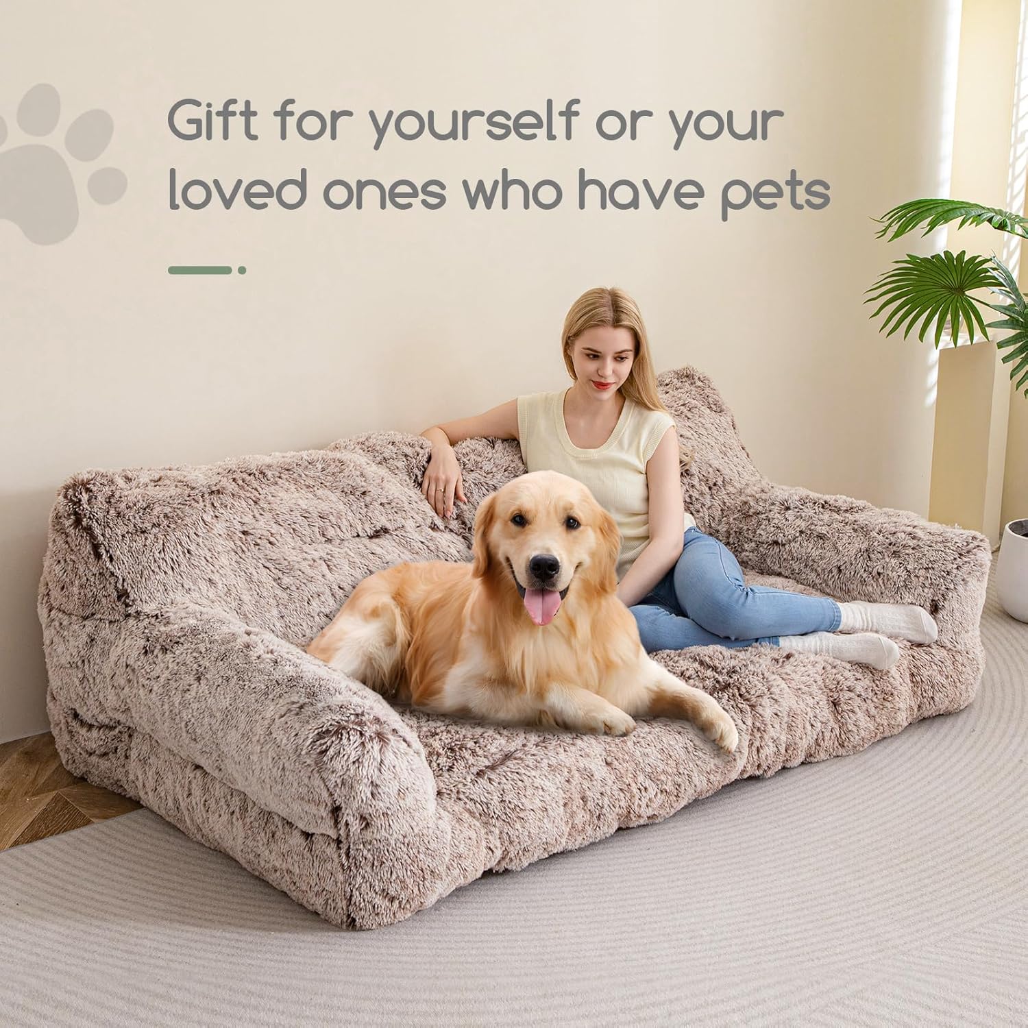 Giant Floor Sofa Couch with Foam Chunk Supportive Mat W870