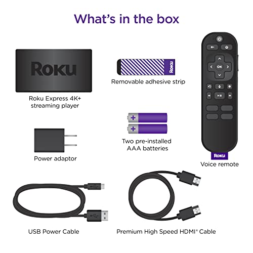 Roku Express 4K+ Streaming Device with Voice Remote C517