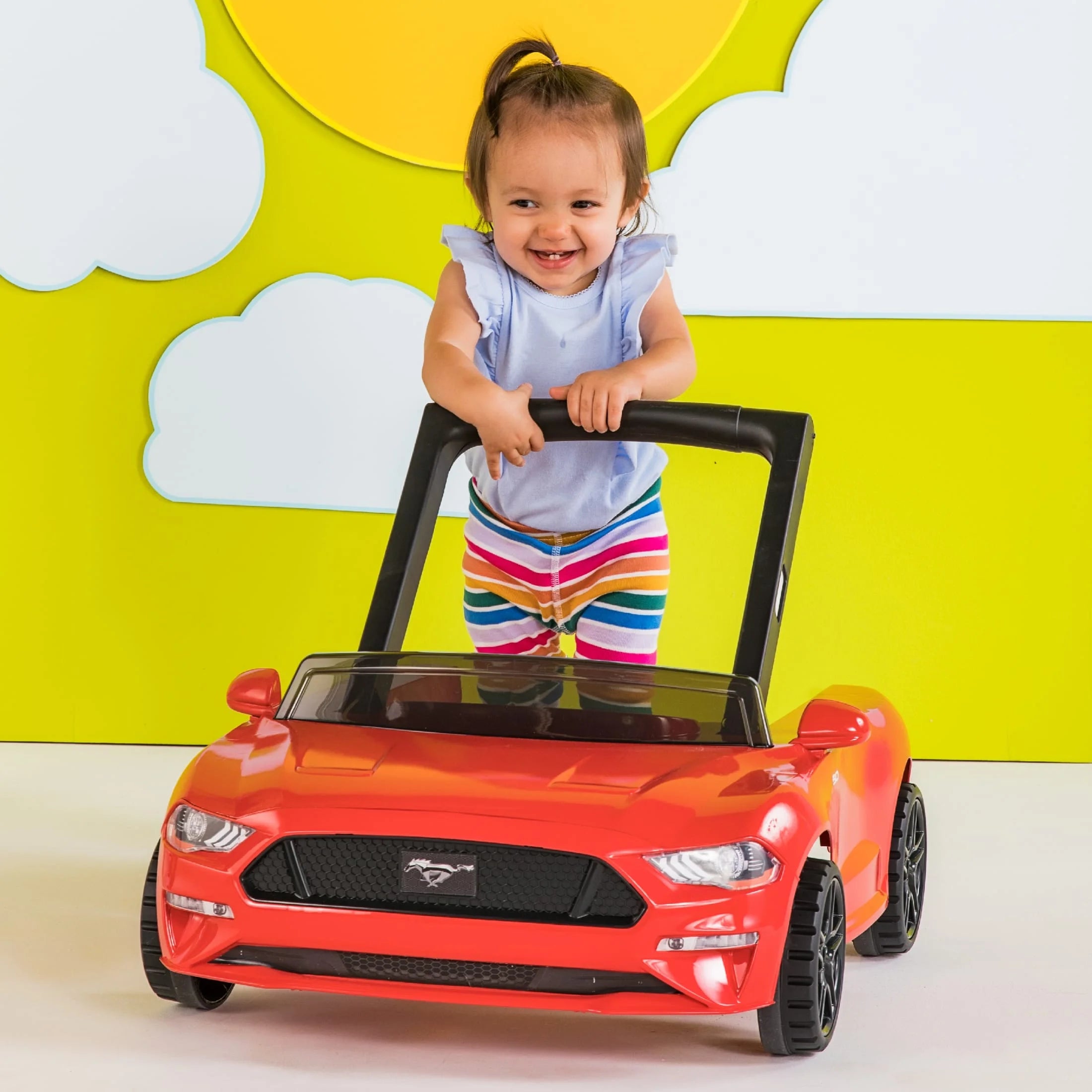 4-in-1 Adjustable Baby Walker with Removable Steering Wheel N318494