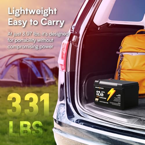 12V 7Ah Lithium LiFePO4 Deep Cycle Battery with BMS T88391
