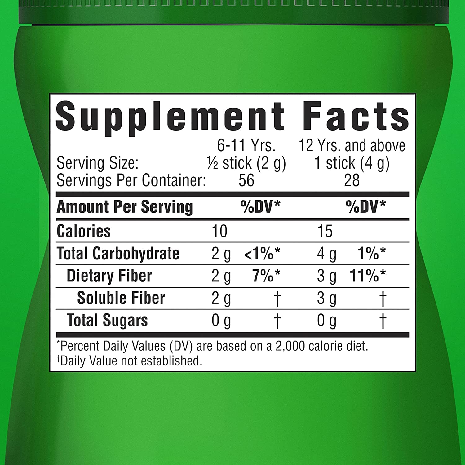 28 Count (6 Pack) Fiber Supplement Stick Packs E6129