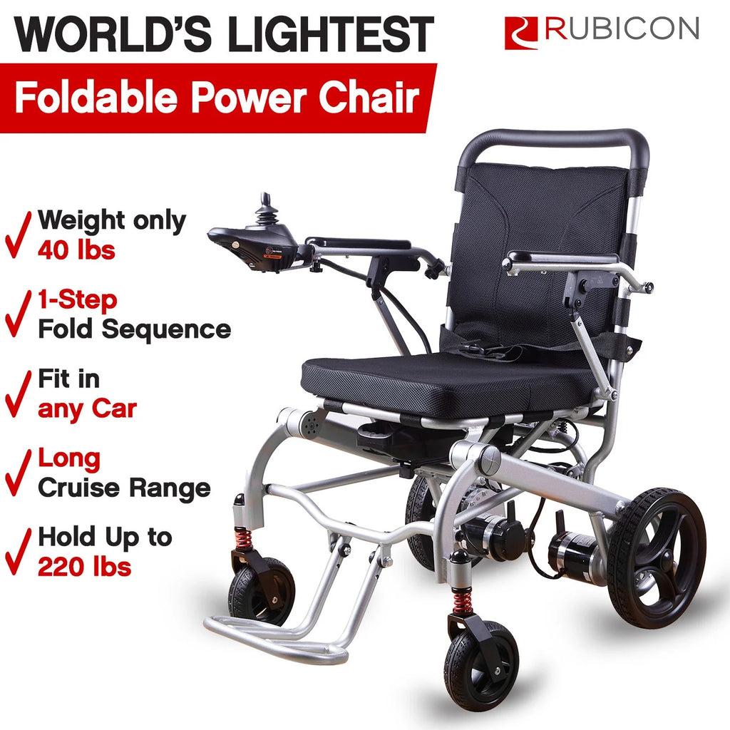 Super Lightweight Foldable Electric Wheelchair with Detachable Battery U37328