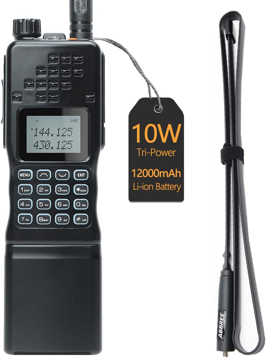 10W Portable Two Way Radio Walkie Talkies with 12000mAh Battery B480125