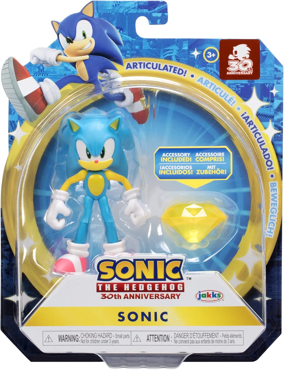 4-Inch Action Figure with Yellow Chaos Emerald M211