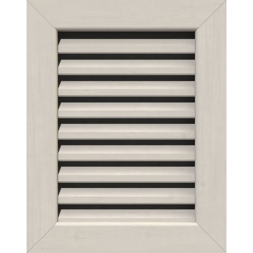16 inch x 12 inch Primed Western Red Cedar Gable Vent B4868