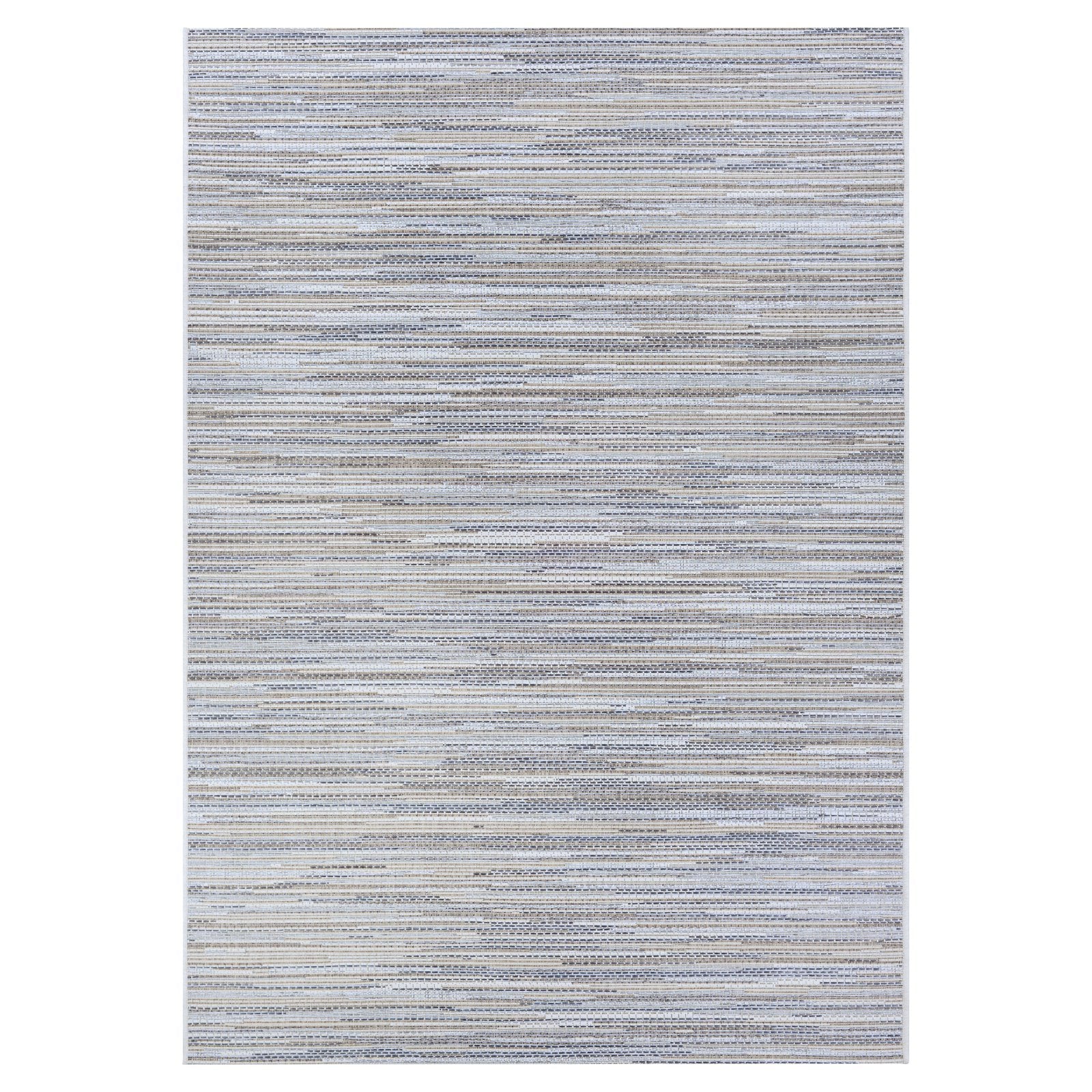 Taupe-Champagne Indoor/Outdoor Area Rug, 3'9" x 5'5" F47380