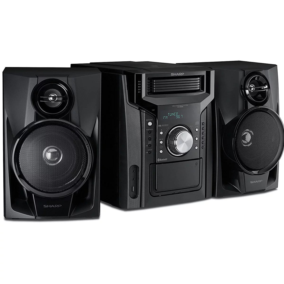 240W 5-Disc Mini Shelf Speaker System with Cassette A4223