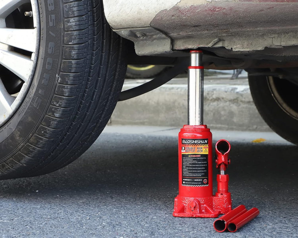 3 Ton Double Ram Bottle Jack with Carrying Case D149640