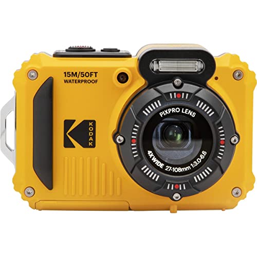 Blue 16MP Waterproof Rugged Digital Camera with 32GB Memory Card and Camera Bag O18955