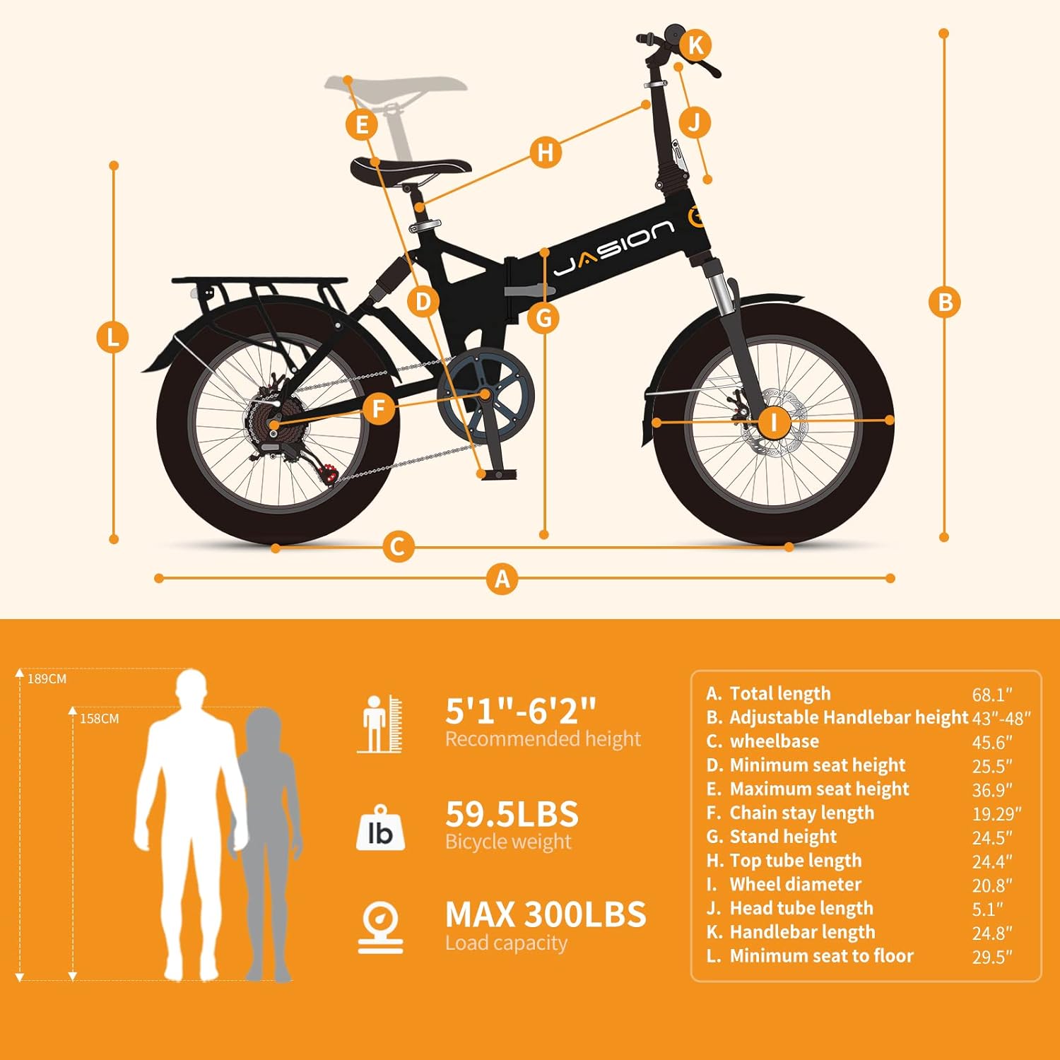 20" Fat Tire Folding Electric Bike N814