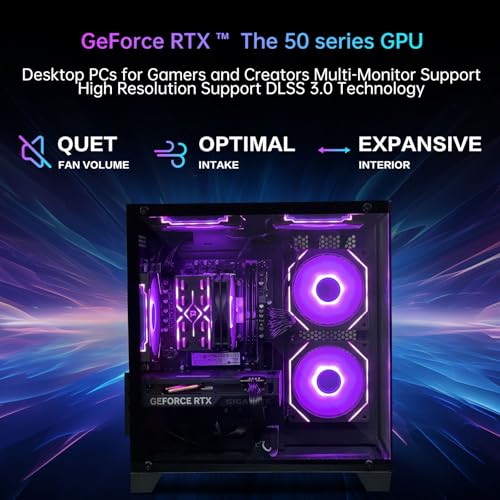 Intel Core i5 13400F RTX 5060 8G 32GB DDR4 RAM 1TB SSD ARGB Fan Gaming Desktop Computer H4807