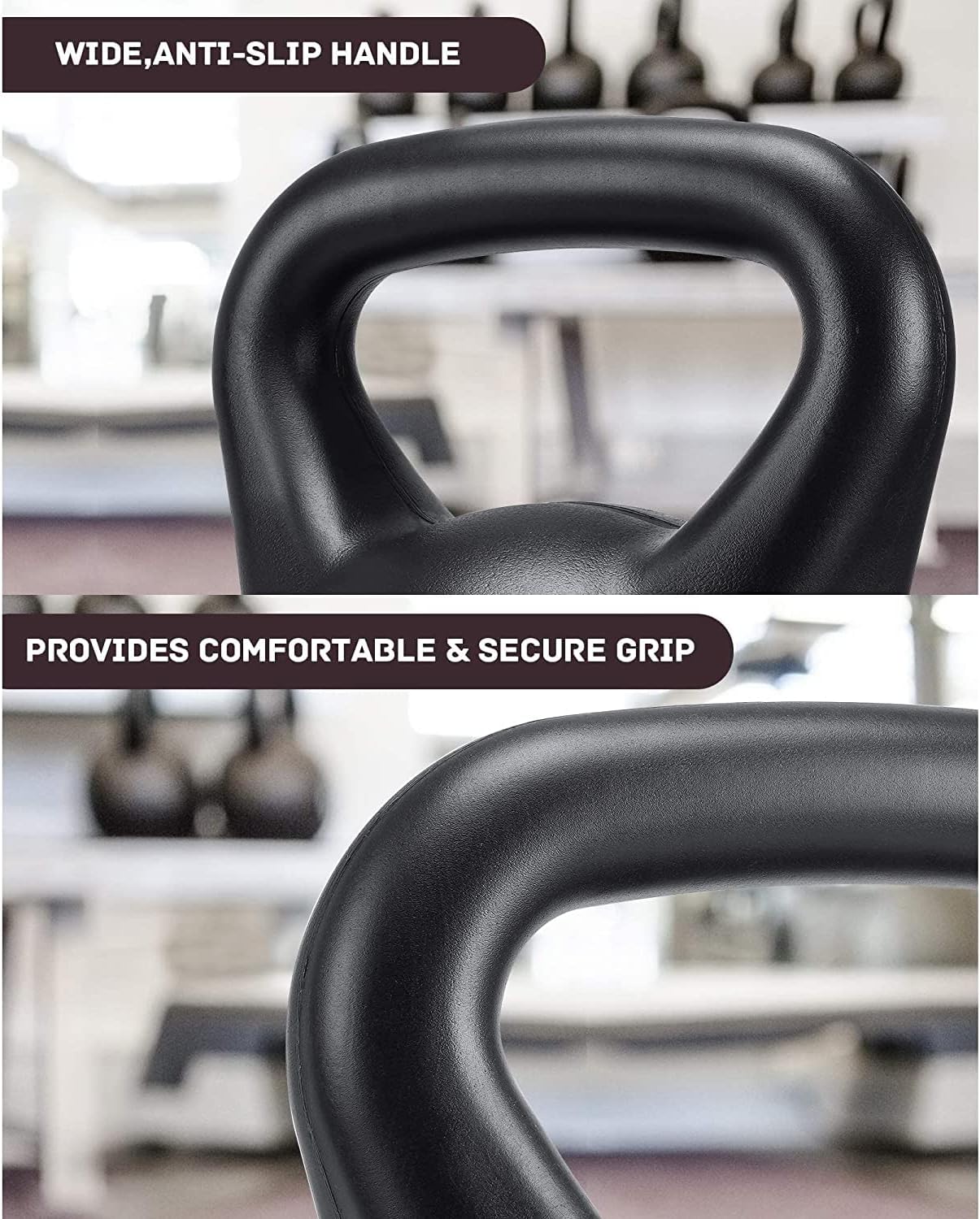 35lb Strength Training Kettlebell with HDPE Handle Workout Equipment Pack of 2 O7406