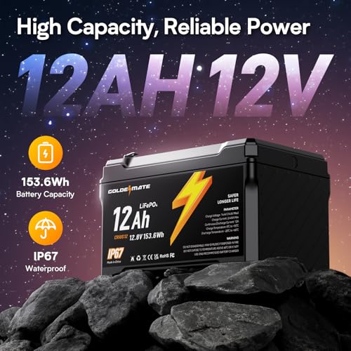 12V 7Ah Lithium LiFePO4 Deep Cycle Battery with BMS T88391