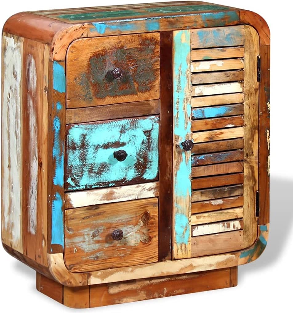 Solid Reclaimed Wood Sideboard Cabinet S84400