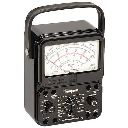 Analog Multimeter, 1000V, 10A, 20M Ohms S797