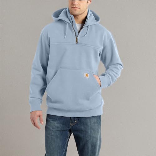 Men's Rain Defender Loose Fit Heavyweight Quarter-Zip Sweatshirt W334