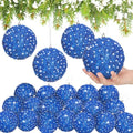 24 Pcs 4" Glitter Christmas Ball Ornament Set D8012