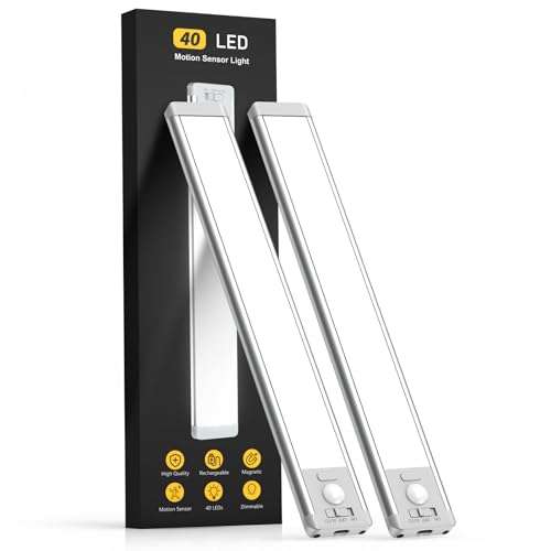 2 Pack Rechargeable Motion Sensor Under Cabinet Light Z4641