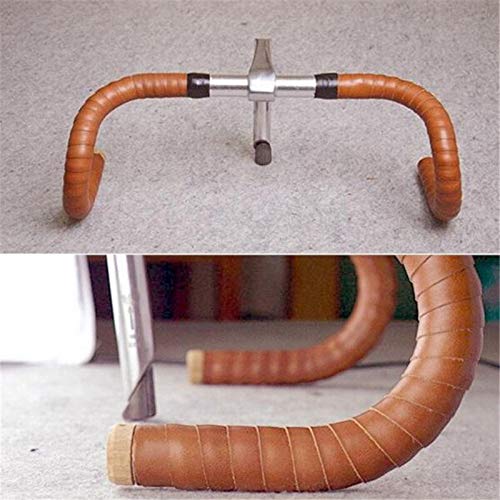 Retro Cow Leather Veins Non-Slip Cycling Handlebar Tape Y505291