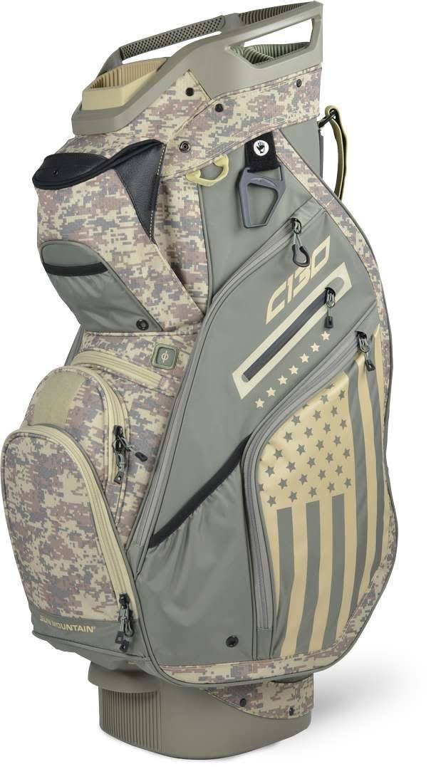 Black/Charcoal/White/Red Cart Bag W2766