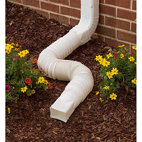 Black Flexible Downspout Extension Gutter Connector, 25 to 55 inches M843