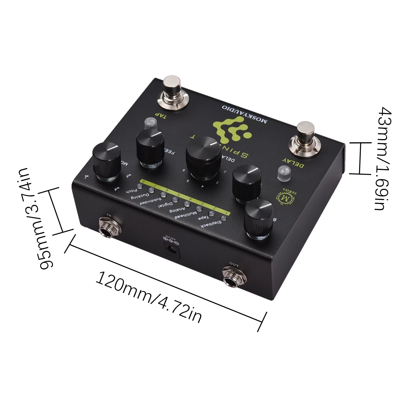 Guitar Pedal with 8 Mode Delay Selection Z46533
