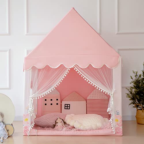 Large Playhouse Kids Play Tent with Padded Mat R366772