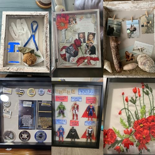 Black 11x17 Extra Deep Shadow Box Frame with Linen Back K382371