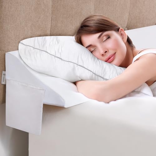 Blue 76"x10"x6" King Bed Wedge Pillow N71883