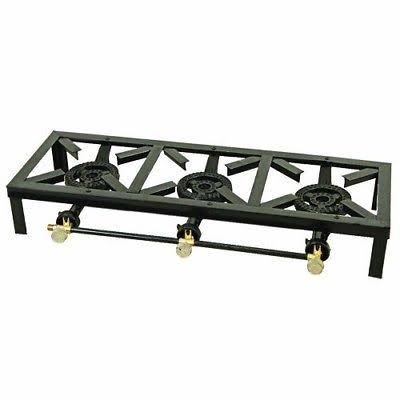 Black Triple Burner Camping Stove Q333