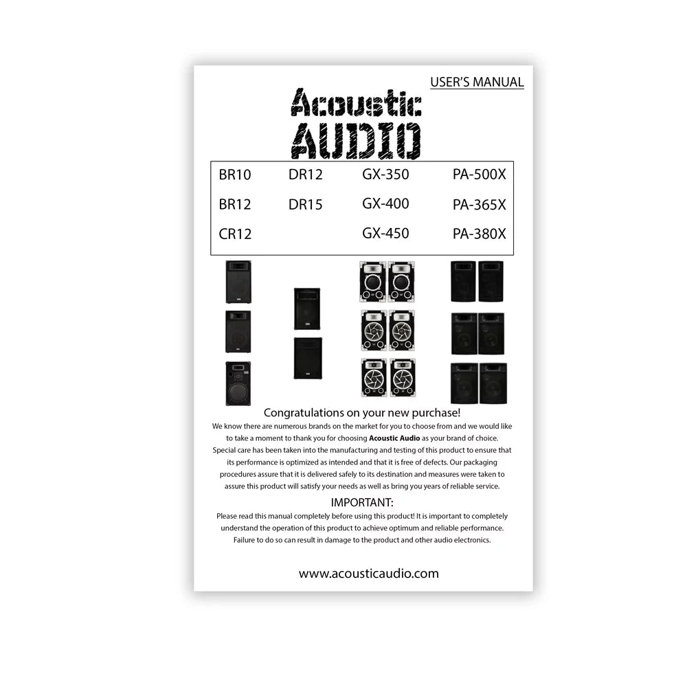8" 3-Way Passive Speakers L81702