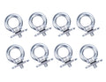 M6 316 Stainless Steel Metal Eye Bolts, Pack of 8 O51414