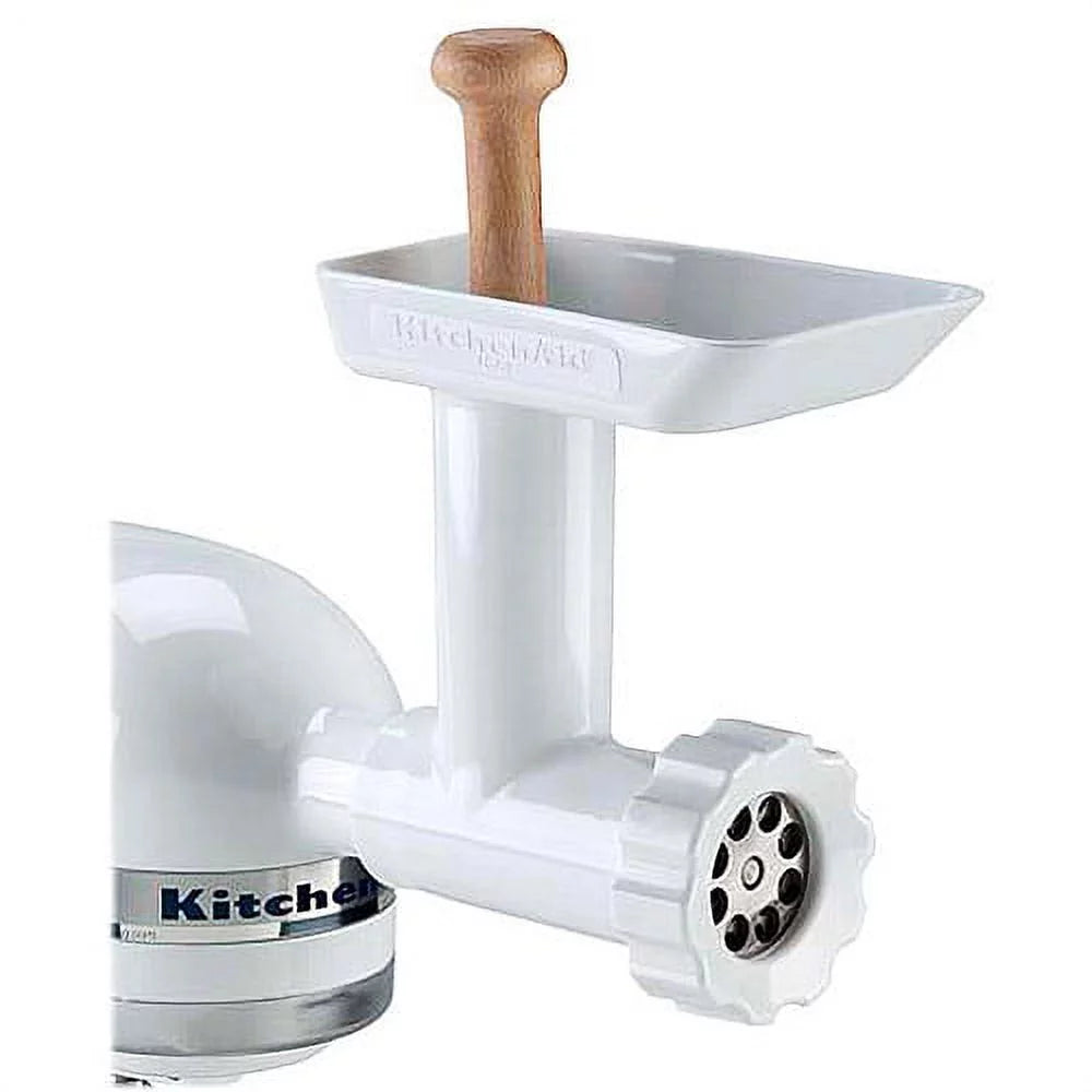 White Food Grinder Stand Mixer Attachment F93536