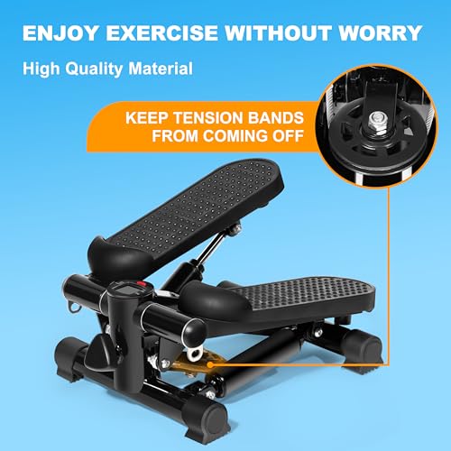 Adjustable Height Hydraulic Stepper with Resistance Bands & Non-Slip Mat V925891