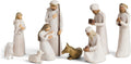 9-Piece Hand-Painted Nativity Figures Set R3498