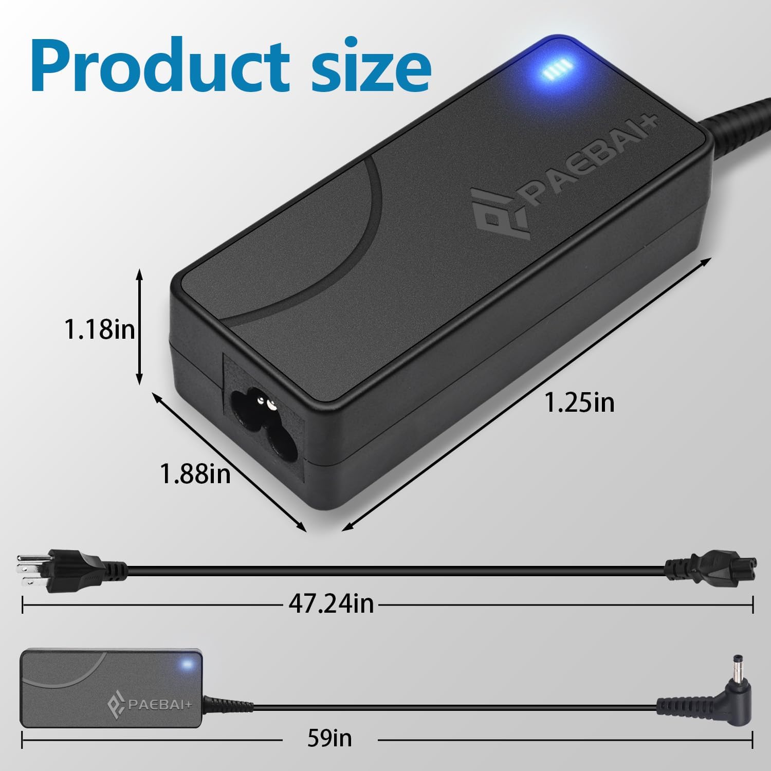 65W 45W Laptop Charger 20V 3.25A 4.0 * 1.7MM Round Tip AC Adapter L249