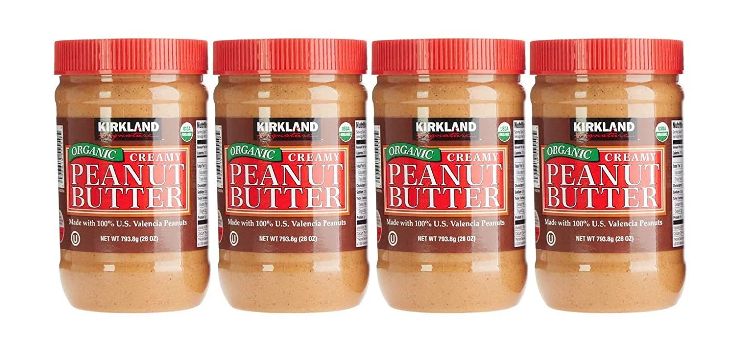 2 Packs Organic Peanut Butter, 28 oz, 2 Count N66216