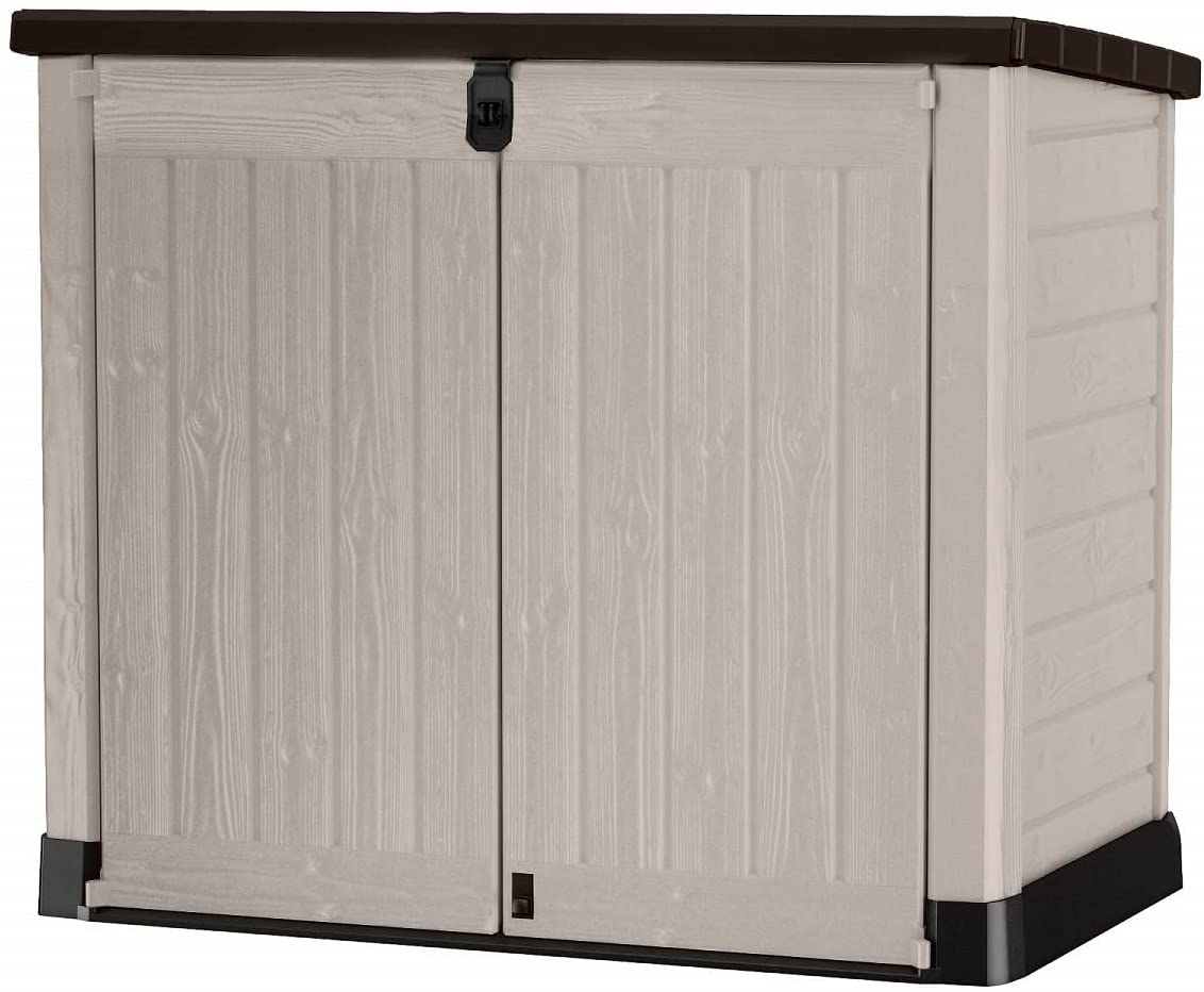 Beige/Brown Outdoor Storage Shed P201