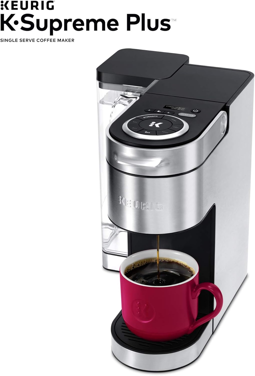 Stainless Steel Coffee Maker, 40 Count Variety Pack Coffee Pods U288