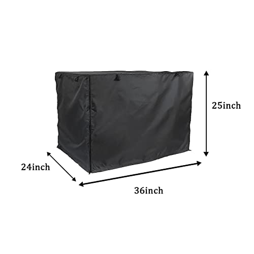 Navy Blue Waterproof Dog Crate Cover with Air Vent Window F567